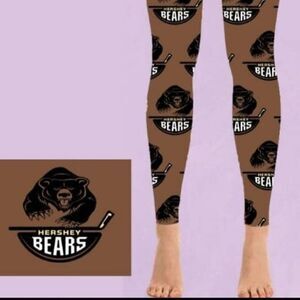 Hershey Bears hockey leggings New